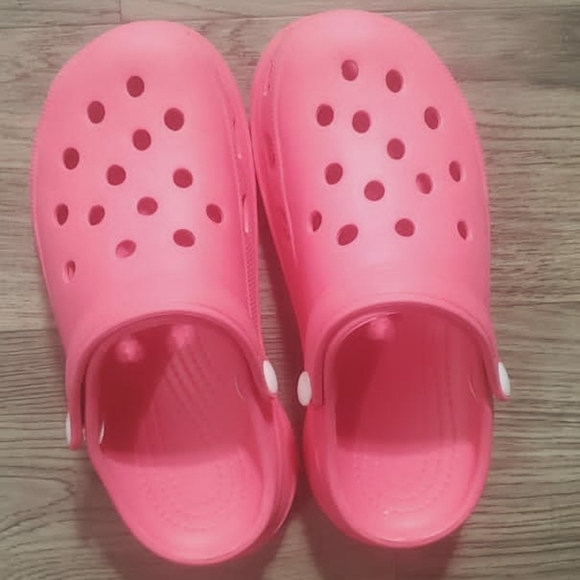 🌴Women's Platform Clogs Slip On Slides Hot Pink - Picture 3 of 8